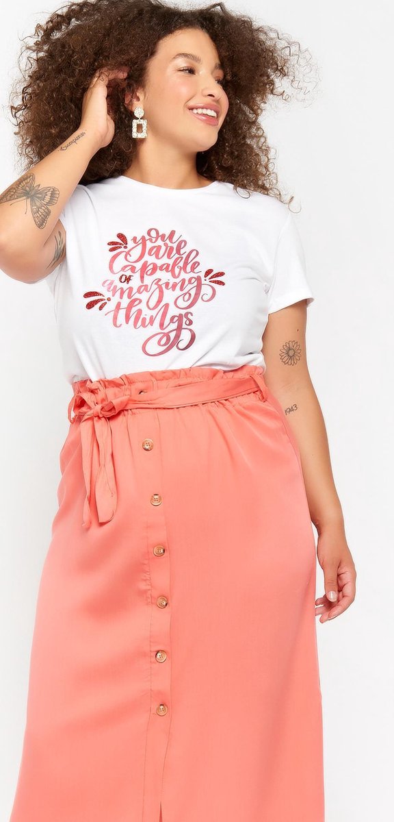 T-shirt met tekst - Wit