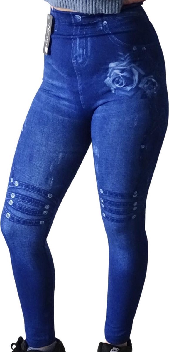 Hoge taille Jeans legging met Slim Fit - Maat One size