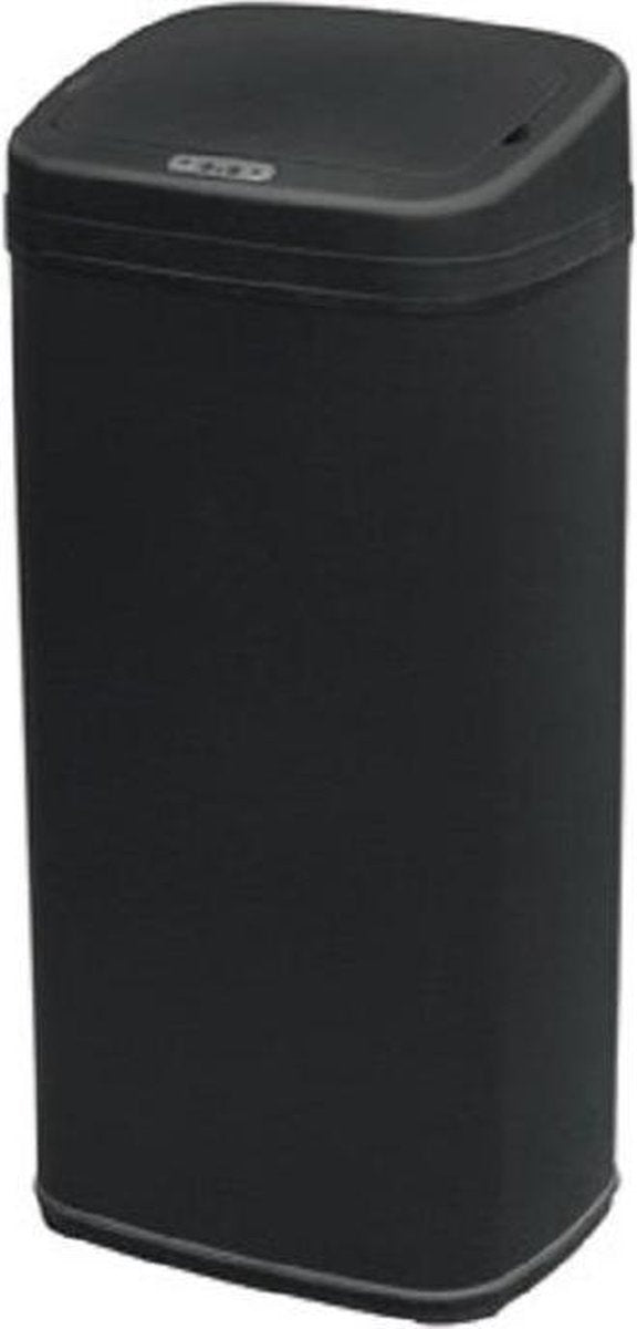 4cookz® Clever Square Black sensor prullenbak - 30 liter - zwart