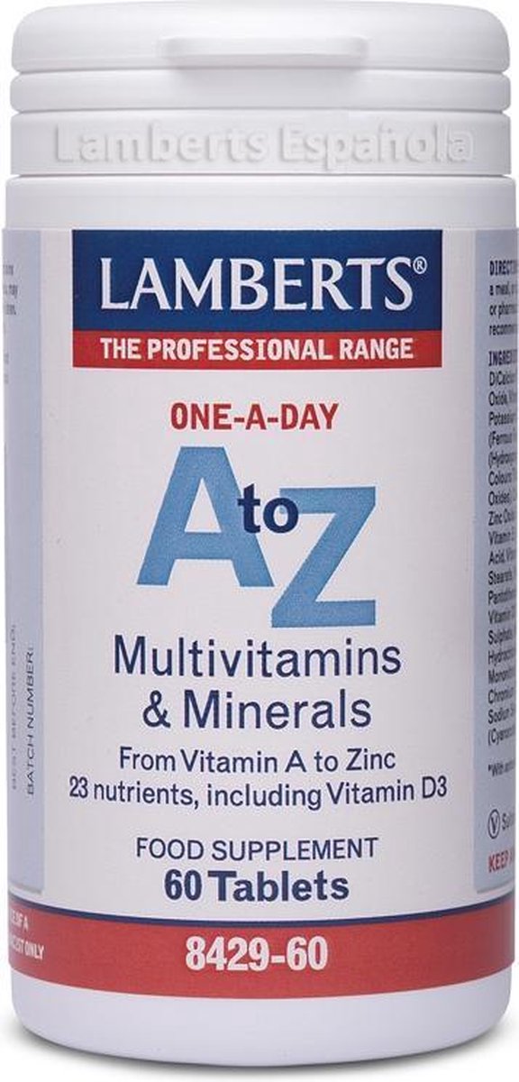 Lamberts One-a-Day A-Z Multi - 60 tabletten - Multivitaminen - Voedingssupplement