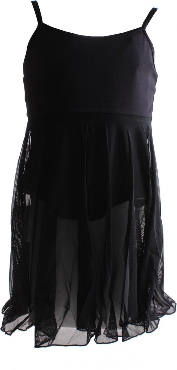 Balletjurkje voor Meisjes Papillon 17PK4055 – Balletpakje met  Rokje – Zwart – Maat 128