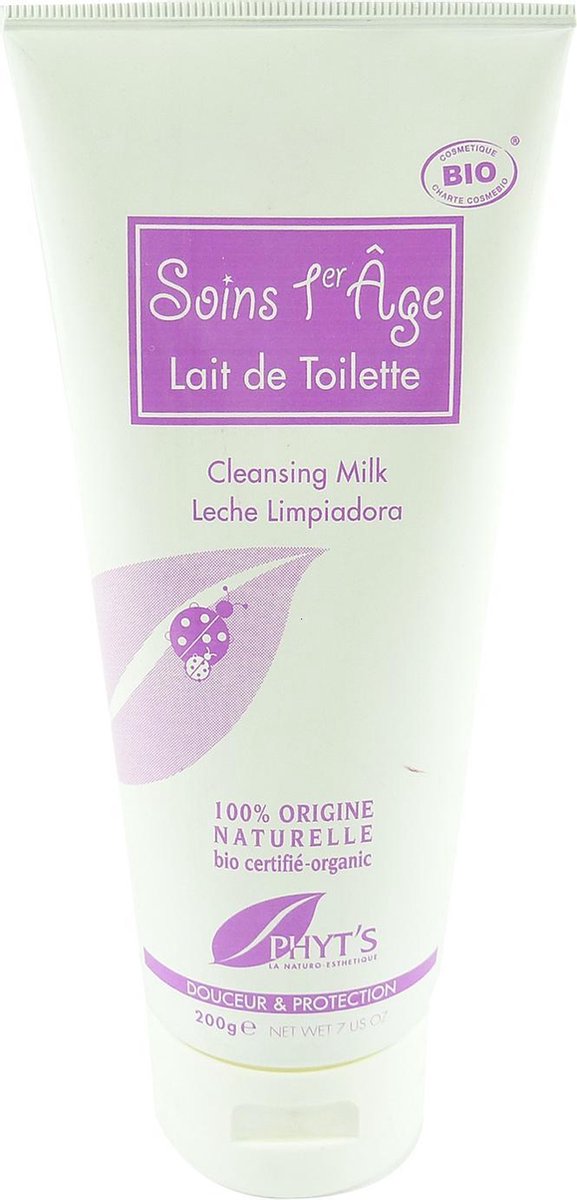 PHYT´S Bio - Lait de Toilette - Babyhuid reiniging verzorgingsmelk MULTIVERPAKKING 2x200g