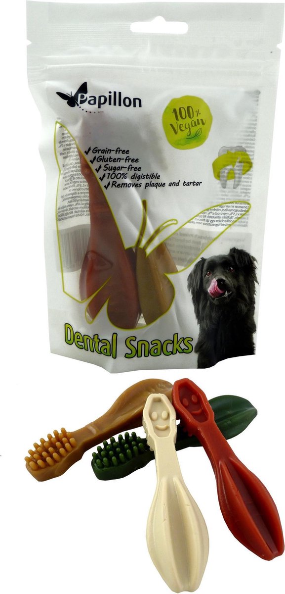 Vegan tandenborstel mix 4 kleuren groot