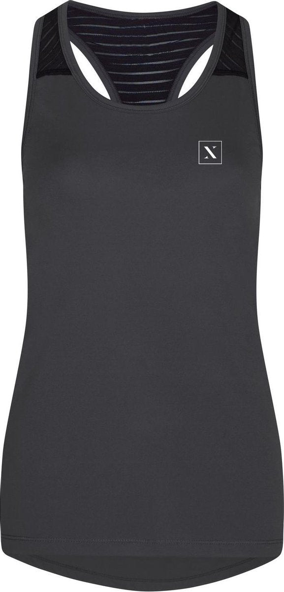 LXURY Dames Gym Tanktop maat S - Sporttop - Sporttanktop - Grijs