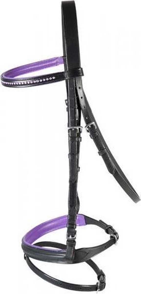 PFIFF trenshoofdstel ´Staines´ MS Zwart-lila