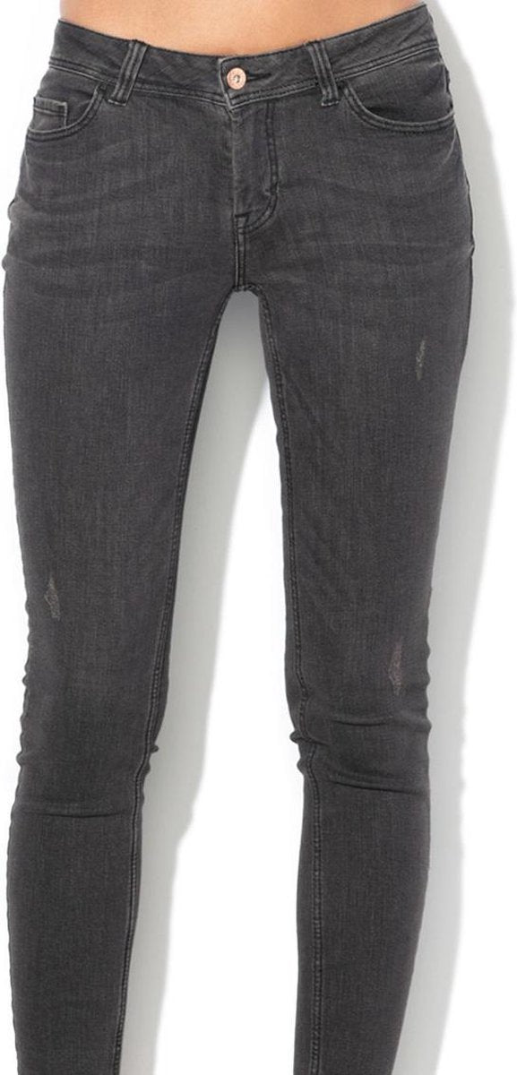 JDY FLORA SKINNY RW BLACK DNM - 25/32