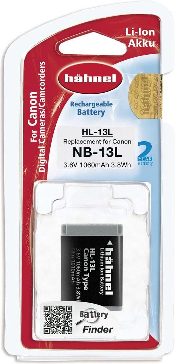 Hahnel HL-13L Li-Ion accu (Canon NB-13L)
