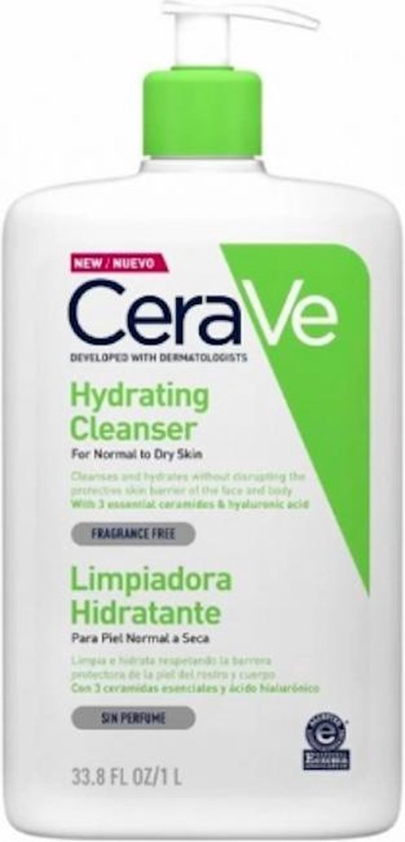 CeraVe Hydrating Cleanser 1000 ml - gezichtsreiniging - skin - hydraterend
