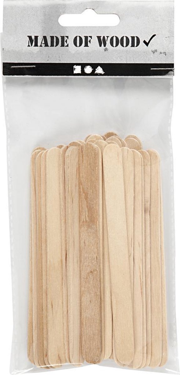 Ice Lolly Sticks. L: 11.5 cm. W: 10 mm. 30 pc