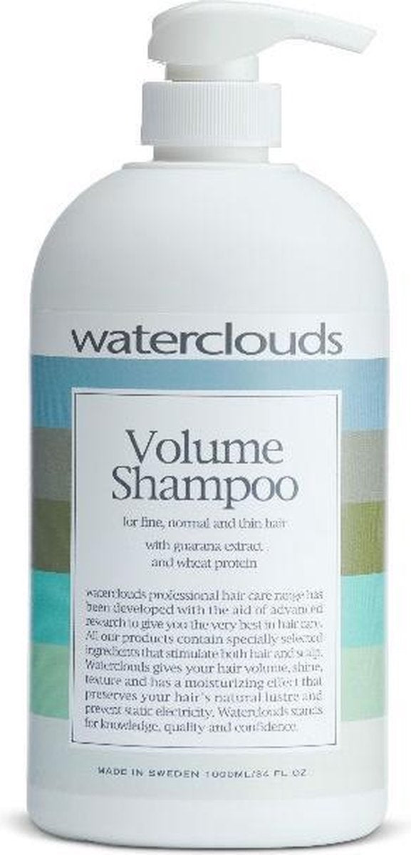 Waterclouds Volume Shampoo -1000 ml met pomp -  vrouwen - Voor  - 1000 ml met pomp