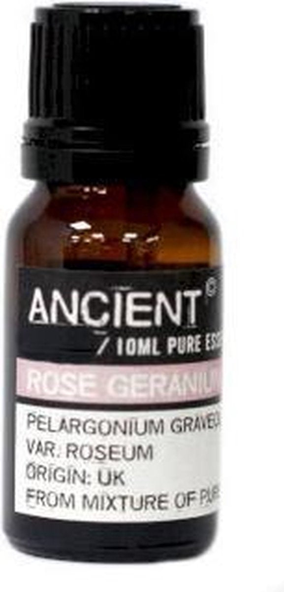 Roos Geranium - 10 ml - Etherische Olie - puur natuur - EU gecertificeerd - Lekker Slapen - Stress - Overgang - Huid