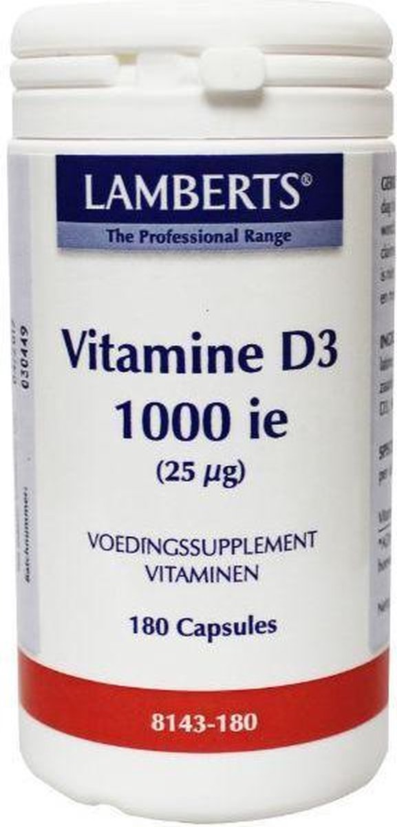 Vitamine D3 1000Ie 25 Mcg - 180Ca