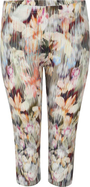 Kuitlange legging met tropische print