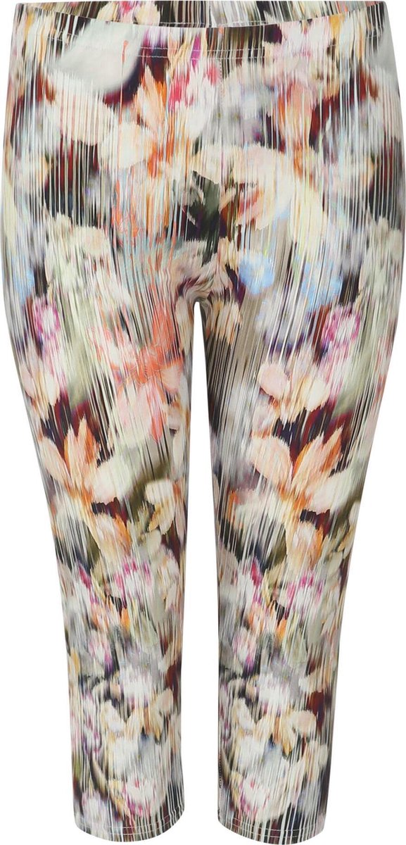 Kuitlange legging met tropische print