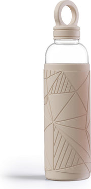 Libbey Waterfles - Glazen drinkfles - 550 ml - True Beige