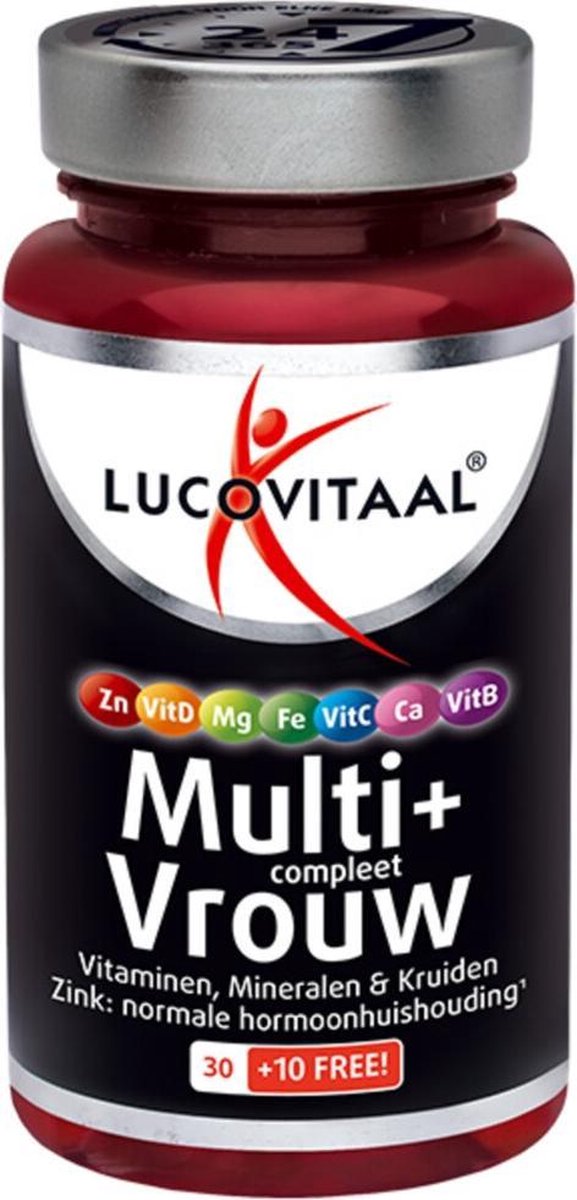 Lucovitaal Multivitamine Supplementen - Compleet Vrouw - 40 Tabletten