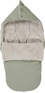 Koeka Buggy voetenzak wafel/teddy Oslo - shadow green/misty grey