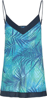 Cassis - Top met tropische print - Groen