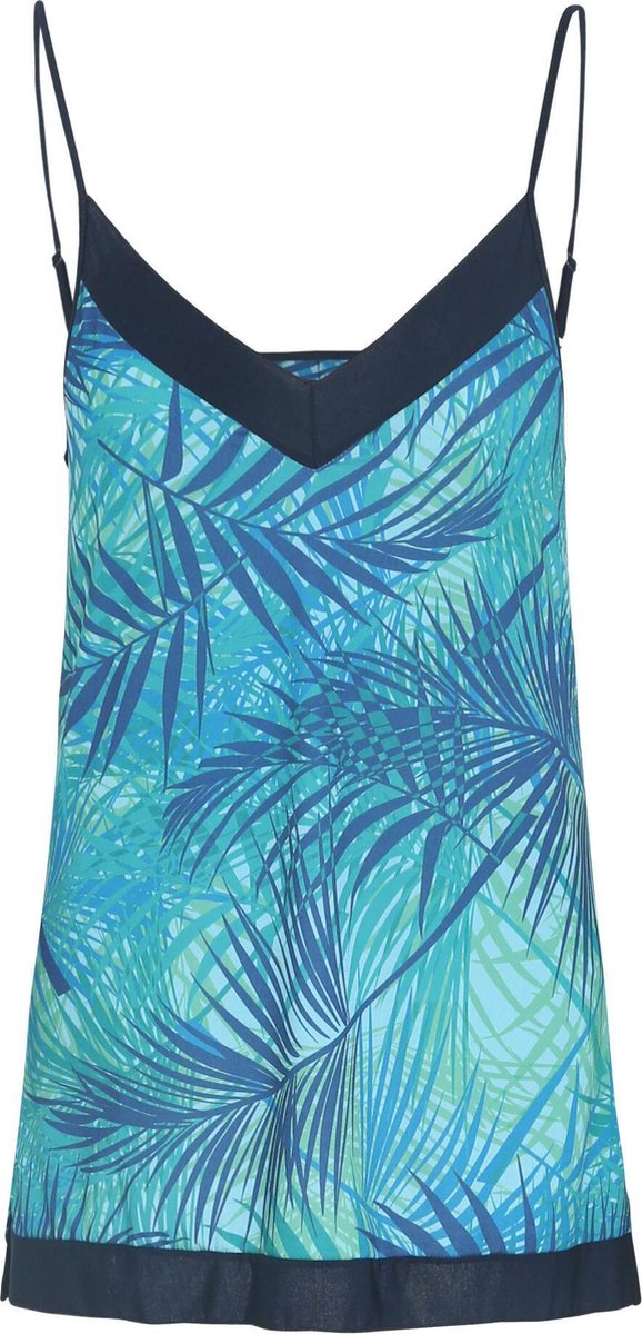 Cassis - Top met tropische print - Groen