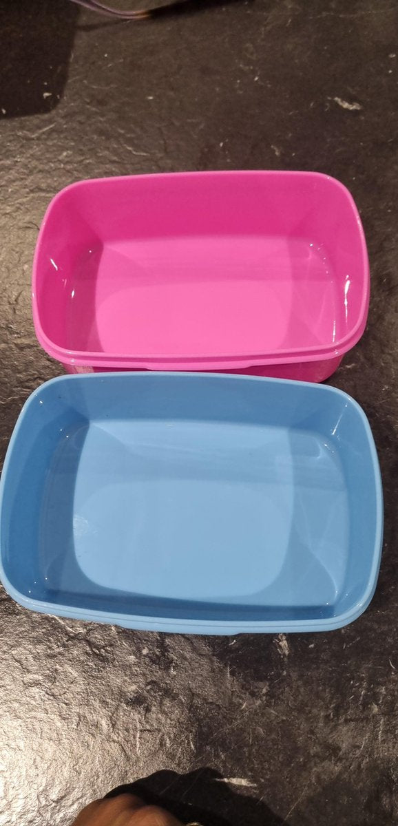 Melk&Koekjes One Side lunchbox set ROSE / BLAUW / GROEN