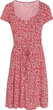 Cassis - Jurk met bloemenprint - Rood