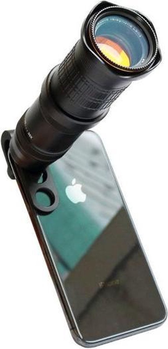 GadgetBay UV Camera Lens 18X-30X Zoom Telephoto Telescooplens voor je telefoon + Tripod - Zwart