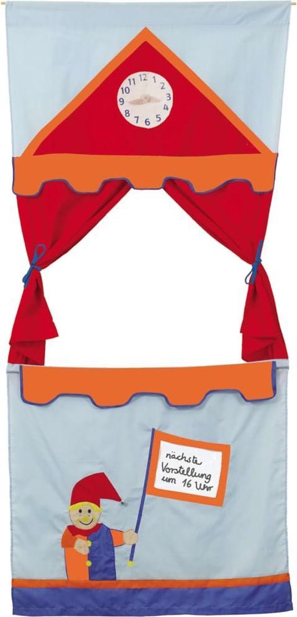 Roba Poppenkast Casperletheater 78 X 175 Cm Polyester Blauw