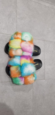 Tropical Flouffy Slipper Maat 41