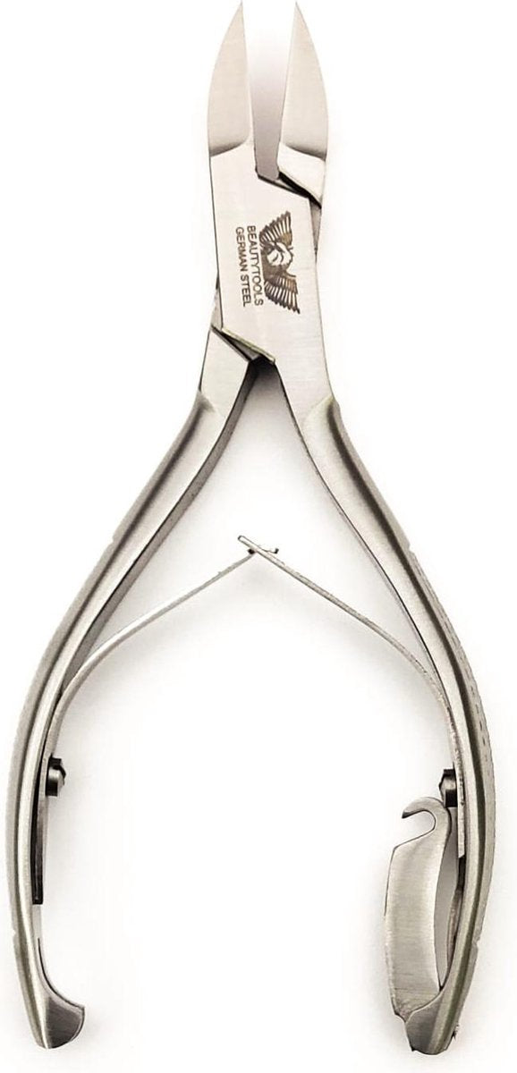PROMO! BeautyTools INOX Nagelknipper/Nageltang Met Spitse Bek Voor Nagelhoekjes - Hoektang (Voor Ingegroeide Teennagels) Uitgestoken snijvlak - 16 mm Rechte Bek Diabetes (NN-2861)