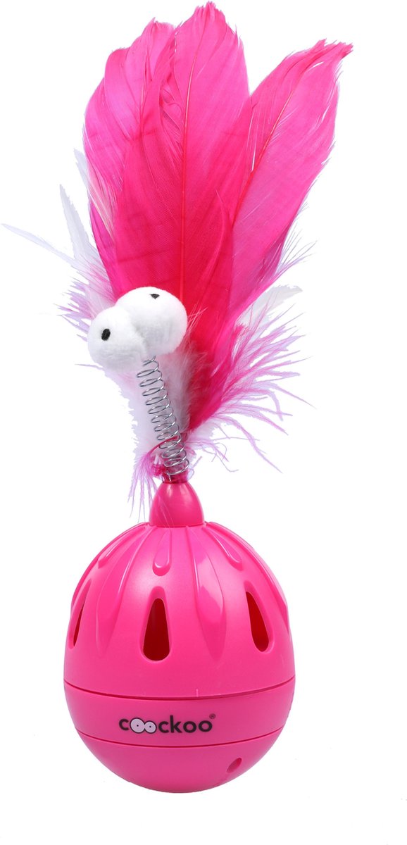 Coockoo cattoy tumbler tuimelaar roze 7x7x19
