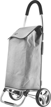 ShoppingCruiser® ‘Foldable’ Boodschappentrolley | Opvouwbare boodschappenwagen |Afneembare boodschappentas | Waterafstotend | Grijs