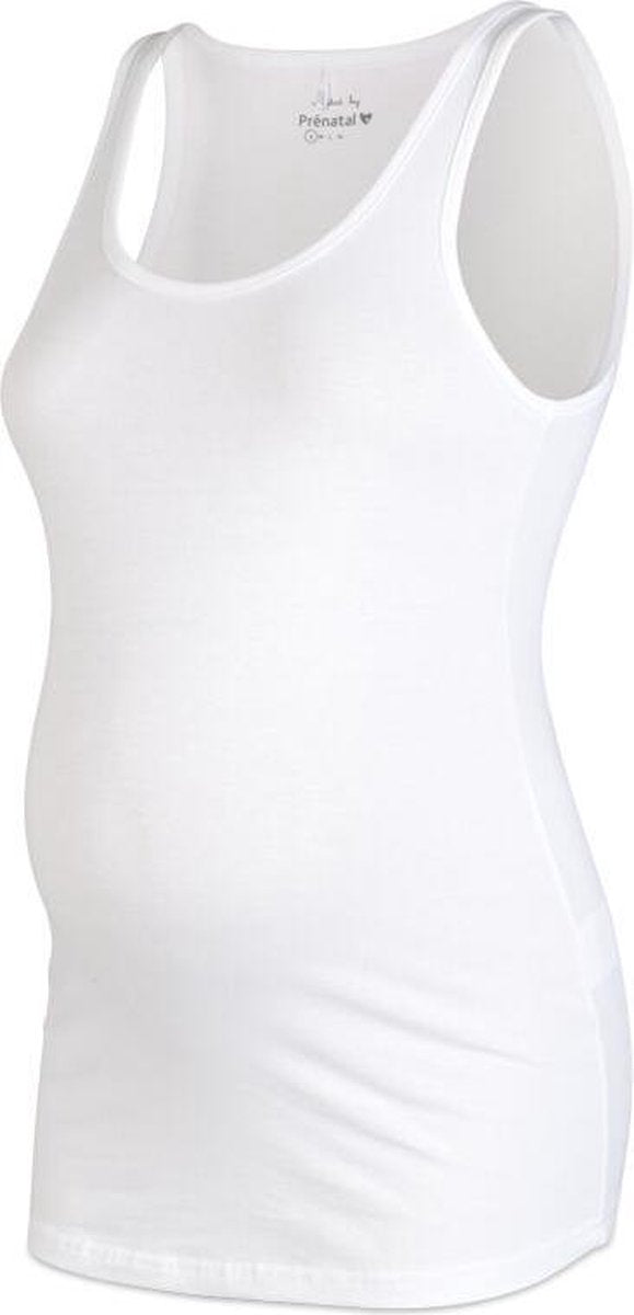 Prénatal Basis Zwangerschapsinglet - Zwangerschapskleding - Wit - Maat XL