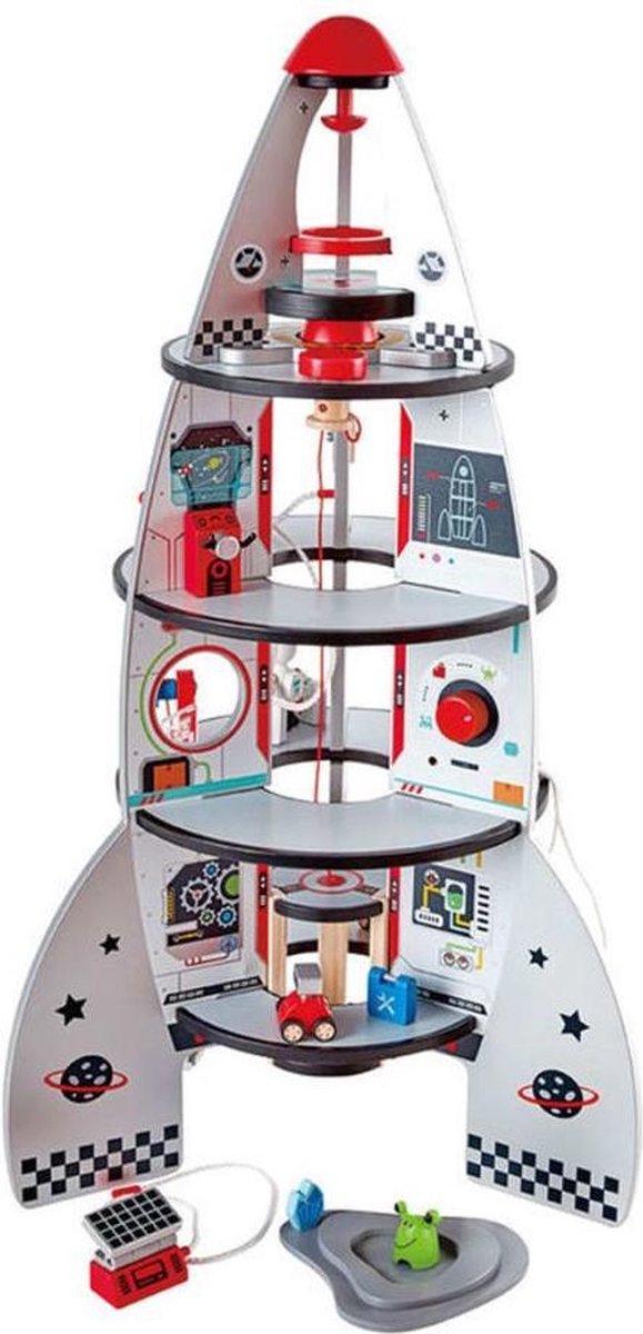 Hape Houten Ruimte Raket 4 Verdiepingen