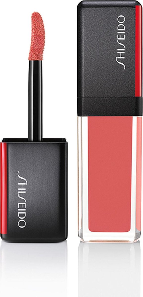 Shiseido - Lacquerink Lipshine - Moisturizing Lipstick 9 Ml 312 Electro Peach