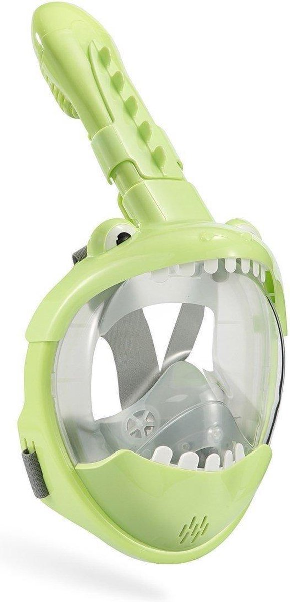 Atlantis Full Face Mask Crocodile - Snorkelmasker - Kinderen - Groen
