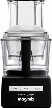Magimix Foodprocessor Compact 3200 XL - Zwart - Inductiemotor - Professionele messen - 30 jaar motorgarantie