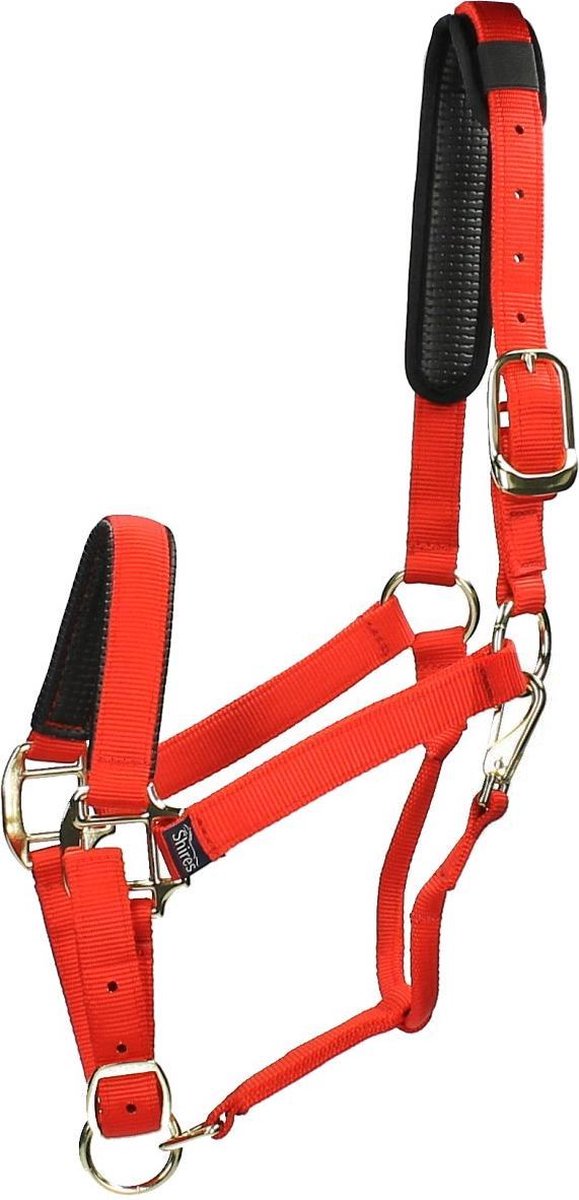 Shires Halster Nylon Topaz - Red - full