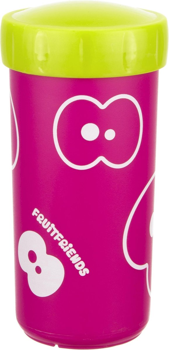 Fruitfriends Drinkbeker Transparant - 300 ml - Pink