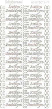 Hobbydots stickers - Prettige Feestdagen - diverse kleuren