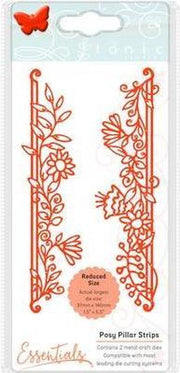 Tonic Studios Mal fanciful floral - posy pillar strip 1536E