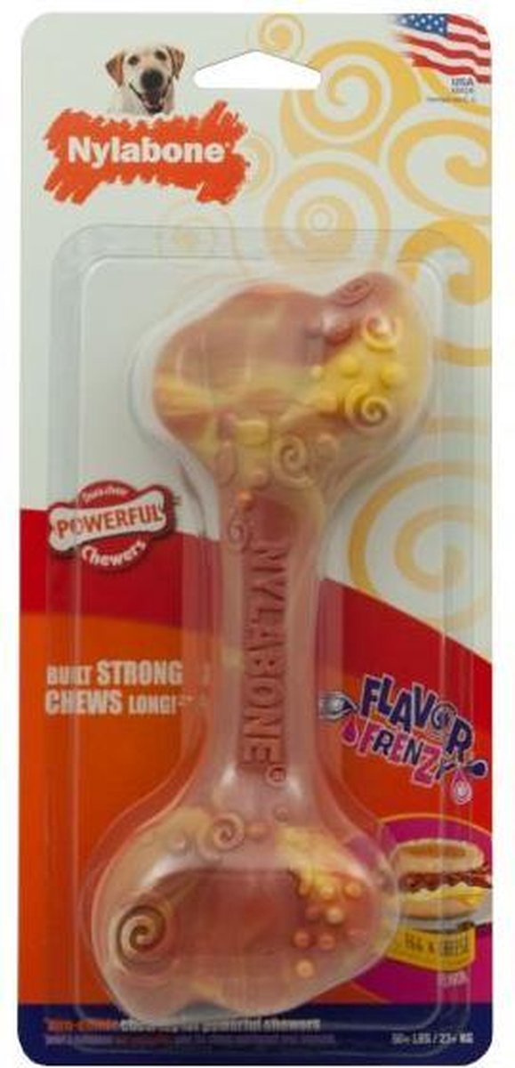 Nylabone Dura Chew Breakfast Bone Bacon / Ei / Kaassmaak VANAF 23 KG