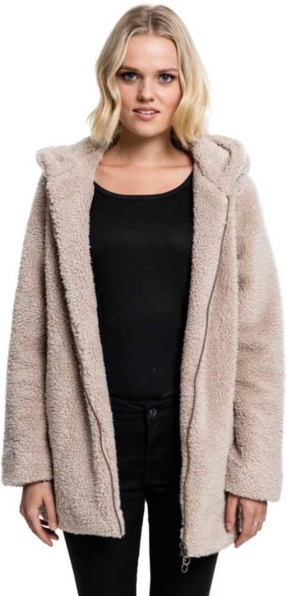 Sherpa dames winter jacket beige - M - Urban Classics