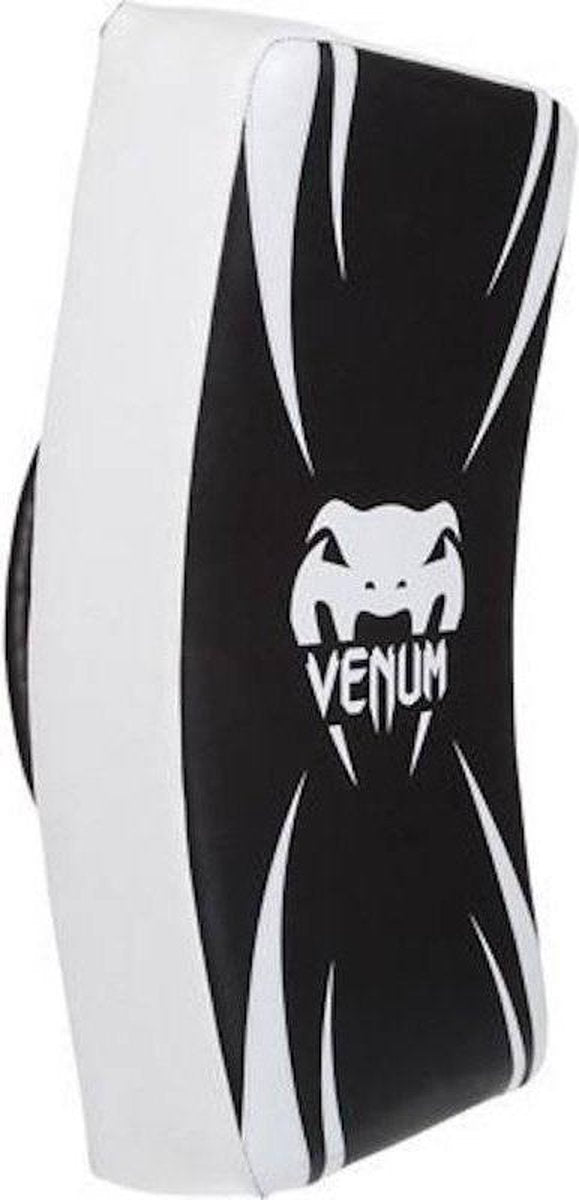 Venum Absolute Long Kick Shield Trapkussen Zwart Wit Venum Absolute Long Kick Shield