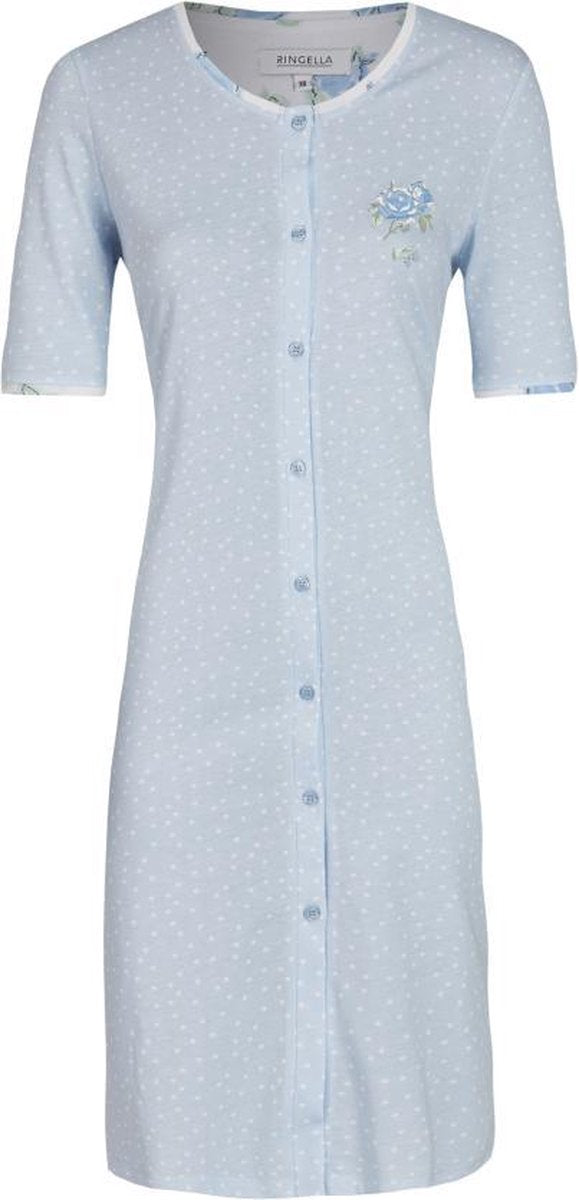Ringella – Blue Roses  – 0211036 - Nachtkleed - Blue - 42