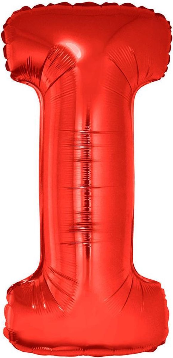Grote folie ballon letter I Rood