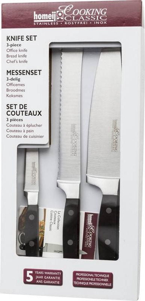 Homeij Cooking Classic Messenset - 3-Delig
