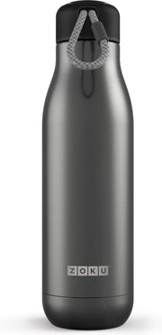 Zoku Hydration Drinkbeker - RVS - 750 ml - Zilverkleurig