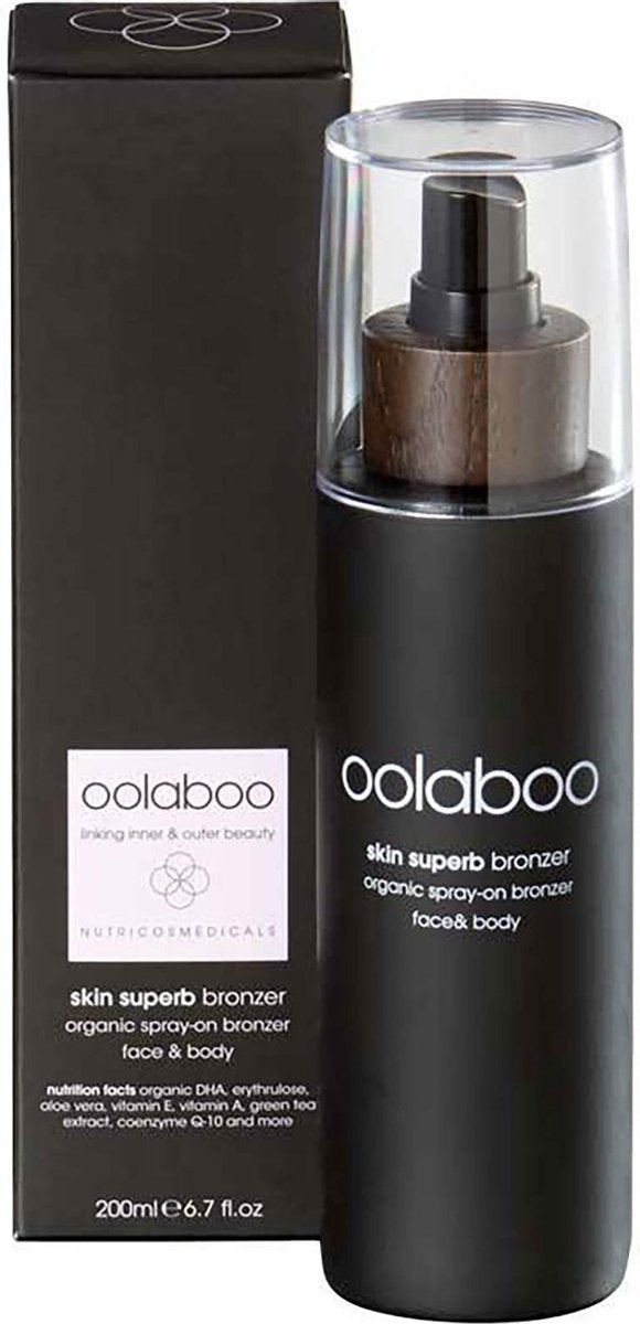 oolaboo skin superb organic spray on bronzer - 200 ml