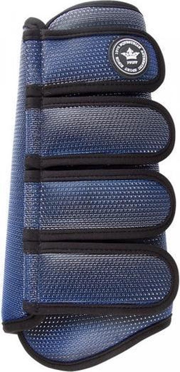 PFIFF dressuur-peesbeschermers Shine Bright COB blauw-zilver