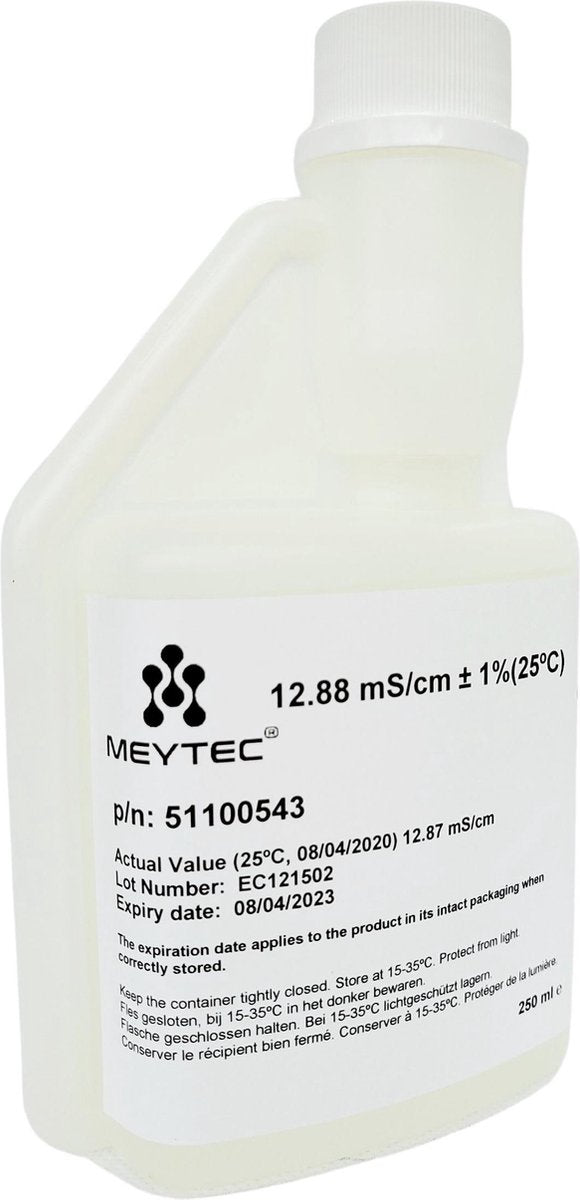 Geleidbaarheidsstandaard EC 12.88 - 12880 µS/cm ijkvloeistof EC Meter Kalibreren